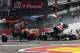 SPA, BELGIUM - SEPTEMBER 02: Fernando Alonso (L) of Spain and Ferrari and Lewis Hamilton (R) of Great Britain and McLaren collide and crash out at the first corner at the start of the Belgian Grand Prix at the Circuit of Spa Francorchamps on September 2, 2012 in Spa Francorchamps, Belgium. (Photo by Mark Thompson/Getty Images)
