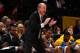 NEW YORK, NY - FEBRUARY 18: Head coach Ben Howland of the UCLA Bruins reacts as he coaches in the first half against the St. John's Red Storm at Madison Square Garden on February 18, 2012 in New York City. (Photo by Chris Chambers/Getty Images)