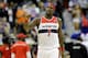 WASHINGTON, DC - JANUARY 06: Andray Blatche #7 of the Washington Wizards before the start of the Wizards game against the New York Knicks at Verizon Center on January 6, 2012 in Washington, DC. NOTE TO USER: User expressly acknowledges and agrees that, by downloading and or using this photograph, User is consenting to the terms and conditions of the Getty Images License Agreement. (Photo by Rob Carr/Getty Images)