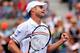 NEW YORK, NY - SEPTEMBER 02: Andy Roddick of the United States celebrates a point during his men's singles third round match against Fabio Fognini of Italy on Day Seven of the 2012 US Open at USTA Billie Jean King National Tennis Center on September 2, 2012 in the Flushing neighborhood of the Queens borough of New York City. (Photo by Cameron Spencer/Getty Images)