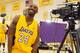 EL SEGUNDO, CA - DECEMBER 11: Kobe Bryant #24 laughs during Los Angeles Lakers Media Day at Toyota Sports Center on December 11, 2011 in El Segundo, California. (Photo by Jeff Gross/Getty Images)
