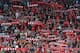 LIVERPOOL, ENGLAND - SEPTEMBER 02: Liverpool supporters are seen in the Kop during the Barclays Premier League match between Liverpool and Arsenal at Anfield on September 2, 2012 in Liverpool, England. (Photo by Alex Livesey/Getty Images)