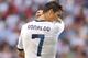 MADRID, SPAIN - SEPTEMBER 02: Cristiano Ronaldo of Real Madrid reacts during the La Liga match between Real Madrid and Granada at Estadio Santiago Bernabeu on September 2, 2012 in Madrid, Spain. (Photo by Gonzalo Arroyo Moreno/Getty Images)