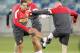 DURBAN, SOUTH AFRICA. - JULY 17: Javier Hernandez during the Manchester United training session at Moses Mabhida Stadium on July 17, 2012 in Durban, South Africa.
(Photo by Anesh Debiky/Gallo Images/Getty Images)