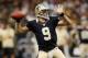 NEW ORLEANS, LA - AUGUST 25: Drew Brees #9 of the New Orleans Saints throws a pass against the Houston Texans at the Mercedes-Benz Superdome on August 25, 2012 in New Orleans, Louisiana. (Photo by Chris Graythen/Getty Images)