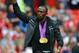 MANCHESTER, ENGLAND - AUGUST 25: Jamaican Athlete Usain Bolt salutes the crowd prior to the Barclays Premier League match between Manchester United and Fulham at Old Trafford on August 25, 2012 in Manchester, England. (Photo by Shaun Botterill/Getty Images)