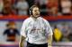 ATLANTA, GA - DECEMBER 31: Head coach Gene Chizik of the Auburn Tigers against the Virginia Cavaliers during the 2011 Chick Fil-A Bowl at Georgia Dome on December 31, 2011 in Atlanta, Georgia. (Photo by Kevin C. Cox/Getty Images)