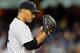NEW YORK, NY - JUNE 05: Andy Pettitte #46 of the New York Yankees delivers a pitch in the first-inning against the Tampa Bay Rays at Yankee Stadium on June 5, 2012 in the Bronx borough of New York City. (Photo by Mike Stobe/Getty Images)