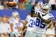 Sep 5, 2012; East Rutherford, NJ, USA; Dallas Cowboys wide receiver Kevin Ogletree (85) prior to the game against the New York Giants at MetLife Stadium. Mandatory Credit: Jim O'Connor-US PRESSWIRE