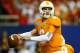 ATLANTA, GA - AUGUST 31: Tyler Bray #8 of the Tennessee Volunteers passes against the North Carolina State Wolfpack at Georgia Dome on August 31, 2012 in Atlanta, Georgia. (Photo by Kevin C. Cox/Getty Images)