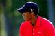 NORTON, MA - SEPTEMBER 03: Tiger Woods reacts after missing a putt for birdie on the 15th hole during the final round of the Deutsche Bank Championship at TPC Boston on September 3, 2012 in Norton, Massachusetts. (Photo by Jim Rogash/Getty Images)