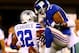 EAST RUTHERFORD, NJ - SEPTEMBER 05: wide receiver Victor Cruz #80 of the New York Giants drops a pass while being defend by cornerback Orlando Scandrick #32 of the Dallas Cowboys during the 2012 NFL season opener at MetLife Stadium on September 5, 2012 in East Rutherford, New Jersey. (Photo by Jeff Zelevansky/Getty Images)