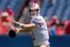 DENVER, CO - AUGUST 26: Quarterback Alex Smith #11 of the San Francisco 49ers warms up on the field before a pre-season game against the Denvers Broncos at Sports Authority Field Field at Mile High on August 26, 2012 in Denver, Colorado. (Photo by Justin Edmonds/Getty Images)