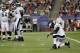 FOXBORO, MA - AUGUST 20: Michael Vick #7 of the Philadelphia Eagles takes a knee after he was hit on a play in the first quarter against the New England Patriots during a preseason game at Gillette Stadium on August 20, 2012 in Foxboro, Massachusetts. (Photo by Jim Rogash/Getty Images)