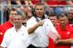 COLUMBUS, OH - SEPTEMBER 1: Head Coach Urban Meyer of the Ohio State Buckeyes yells out encouragement to his team during the second quarter against the Miami Redhawks on September 1, 2012 at Ohio Stadium in Columbus, Ohio. (Photo by Kirk Irwin/Getty Images)