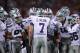 ARLINGTON, TX - JANUARY 06: Collin Klein #7 of the Kansas State Wildcats huddles the offense against the Arkansas Razorbacks during the Cotton Bowl at Cowboys Stadium on January 6, 2012 in Arlington, Texas. (Photo by Ronald Martinez/Getty Images)