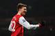 LONDON, UNITED KINGDOM - MARCH 02: Nicklas Bendtner of Arsenal celebrates scoring a hat trick during the FA Cup sponsored by E.ON 5th Round Replay match between between Arsenal and Leyton Orient at the Emirates Stadium on March 2, 2011 in London, England. (Photo by Laurence Griffiths/Getty Images)
