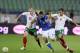SOFIA, BULGARIA - SEPTEMBER 07: Pablo Osvaldo #9 of Italy battles with Ivan Ivanov #15 and Ivelin Popov (R) of Bulgaria during the FIFA 2014 World Cup Qualifier group B match between Bulgaria and Italy at Vasil Levski National Stadium on September 7, 2012 in Sofia, Bulgaria. (Photo by Claudio Villa/Getty Images)