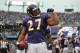 BALTIMORE - NOVEMBER 20: Ray Rice #27 of the Baltimore Ravens celebrates a touchdown against the Cincinnati Bengals at M&T Bank Stadium on November 20, 2011 in Baltimore, Maryland. The Ravens defeated the Bengals 31-24. (Photo by Larry French/Getty Images)
