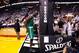 MIAMI, FL - JUNE 05: Kevin Garnett #5 of the Boston Celtics prepares to play against the Miami Heat in Game Five of the Eastern Conference Finals in the 2012 NBA Playoffs on June 5, 2012 at American Airlines Arena in Miami, Florida. NOTE TO USER: User expressly acknowledges and agrees that, by downloading and or using this photograph, User is consenting to the terms and conditions of the Getty Images License Agreement. (Photo by Mike Ehrmann/Getty Images)