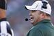 CINCINNATI, OH - AUGUST 23: Green Bay Packers head coach Mike McCarthy has words with an official during a preseason NFL game against the Cincinnati Bengals at Paul Brown Stadium on August 23, 2012 in Cincinnati, Ohio. (Photo by Joe Robbins/Getty Images)