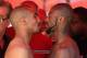OAKLAND, CA - SEPTEMBER 07: Andre Ward (L) and Chad Dawson stare at each other after their official weigh in for their fight tomorrow night at the City Hall Plaza on September 7, 2012 in Oakland, California. Ward and Dawson will face off tomorrow night at the Oracle Arena in Oakland, California. (Photo by Ezra Shaw/Getty Images)