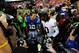 LANDOVER, MD - AUGUST 25: Andrew Luck #12 of the Indianapolis Colts and Robert Griffin III #10 of the Washington Redskins shake hands after a preseason game at FedExField on August 25, 2012 in Landover, Maryland. (Photo by Patrick McDermott/Getty Images)