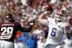 COLLEGE STATION, TX - SEPTEMBER 08: Jeff Driskel #6 of the Florida Gators throws the ball against Deshazor Everett #29 of the Texas A&M Aggies at Kyle Field on September 8, 2012 in College Station, Texas. (Photo by Ronald Martinez/Getty Images)