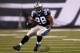 EAST RUTHERFORD, NJ - AUGUST 26: Jonathan Stewart #28 of the Carolina Panthers plays against the New York Jets during their preseason game at MetLife Stadium on August 26, 2012 in East Rutherford, New Jersey. (Photo by Jeff Zelevansky/Getty Images)
