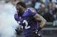 BALTIMORE, MD - DECEMBER 24: Ray Lewis #52 of the Baltimore Ravens is introduced before the game against the Cleveland Browns at M&T Bank Stadium on December 24. 2011 in Baltimore, Maryland. The Ravens lead the Browns 17-0 at the half. (Photo by Larry French/Getty Images)