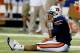 ATLANTA, GA - SEPTEMBER 01: Kiehl Frazier #10 of the Auburn Tigers reacts as time expires in their 26-19 loss to the Clemson Tigers at Georgia Dome on September 1, 2012 in Atlanta, Georgia. (Photo by Kevin C. Cox/Getty Images)