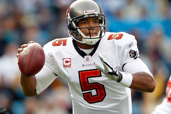 Josh Freeman picked the Panthers apart in the first half.
