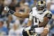 DETROIT, MI - SEPTEMBER 09: Brandon Gibson #11 of the St. Louis Rams scores on a 23 yard pass from Sam Bradford #8 and celebrates with teammate Robert Turner #59 during the game at Ford Field on September 9, 2012 in Detroit, Michigan. The Lions defeated the Rams 27-23. (Photo by Leon Halip/Getty Images)