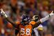 DENVER, CO - SEPTEMBER 9: Linebacker Von Miller #58 of the Denver Broncos celebrates after recording a sack on the quarterback during the fourth quarter against the Pittsburgh Steelers at Sports Authority Field Field at Mile High on September 9, 2012 in Denver, Colorado. The Broncos defeated the Steelers 31-19. (Photo by Justin Edmonds/Getty Images)