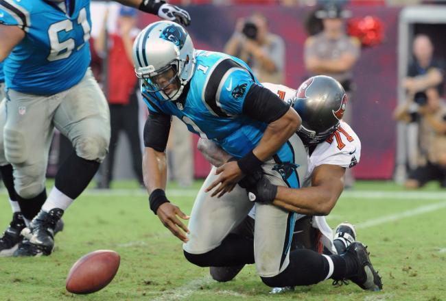 Bad Start For Cam As Panthers Fall To Bucs Hi-res-151670231_crop_exact