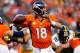 Broncos QB Peyton Manning passed for 253 yards and two second-half touchdowns on Sunday, his first bout of official NFL action in 20-plus months (neck injury).