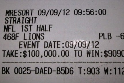 Floyd Mayweather Finally Posts a Losing Sports Bet Ticket