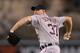 ANAHEIM, CA - SEPTEMBER 07: Max Scherzer #37 of the Detroit Tigers pitches against the Los Angeles Angels of Anaheim in the first inning at Angel Stadium of Anaheim on September 7, 2012 in Anaheim, California. (Photo by Jeff Gross/Getty Images)