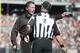 CLEVELAND, OH - SEPTEMBER 9: Head Coach Pat Shurmur of the Cleveland Browns argues with Head Linesman Kevin Akin #2 during the fourth quarter against the Philadelphia Eagles at Cleveland Browns Stadium on September 9, 2012 in Cleveland, Ohio. The Eagles defeated the Browns 17-16. (Photo by Jason Miller/Getty Images)