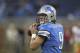 DETROIT, MI - OCTOBER 16: Matthew Stafford #9 of the Detroit Lions warms up prior to the start of the game against the San Francisco 49ers at Ford Field on October 16, 2011 in Detroit, Michigan. (Photo by Leon Halip/Getty Images)