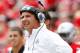 COLUMBUS, OH - SEPTEMBER 8: Head Coach Urban Meyer of the Ohio State Buckeyes watches a replay during a time out in the game against the Central Florida Knights on September 8, 2012 at Ohio Stadium in Columbus, Ohio. (Photo by Kirk Irwin/Getty Images)