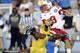 UCLA DE Datone Jones harassed Nebraska QB Taylor Martinez all day long (photo by Whittier Daily News).