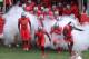 Sept 8, 2012; Piscataway, NJ, USA; The Rutgers Scarlet Knights take the field during the first half at High Point Solutions Stadium. Mandatory Credit: Ed Mulholland-US PRESSWIRE