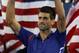 NEW YORK, NY - SEPTEMBER 10: Novak Djokovic of Serbia lifts the runner's up award following his defeat in the men's singles final match against Andy Murray of Great Britain on Day Fifteen of the 2012 US Open at USTA Billie Jean King National Tennis Center on September 10, 2012 in the Flushing neighborhood of the Queens borough of New York City. (Photo by Clive Brunskill/Getty Images)