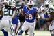 EAST RUTHERFORD, NJ - SEPTEMBER 09: C.J. Spiller #28 of the Buffalo Bills runs against the New York Jets during their season opener at MetLife Stadium on September 9, 2012 in East Rutherford, New Jersey. (Photo by Jeff Zelevansky/Getty Images)