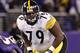 BALTIMORE, MD - DECEMBER 05: Trai Essex #79 of the Pittsburgh Steelers lines up against the Baltimore Ravens at M&T Bank Stadium on December 5, 2010 in Baltimore, Maryland. (Photo by Geoff Burke/Getty Images)