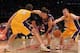 LOS ANGELES, CA - JANUARY 10: Steve Nash #13 of the Phoenix Suns chases a loose ball against Pau Gasol #16 and Steve Blake #5 of the Los Angeles Lakers at Staples Center on January 10, 2012 in Los Angeles, California. The Lakers won 99-83. NOTE TO USER: User expressly acknowledges and agrees that, by downloading and or using this photograph, User is consenting to the terms and conditions of the Getty Images License Agreement. (Photo by Stephen Dunn/Getty Images)