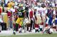 GREEN BAY, WI - SEPTEMBER 9: Randall Cobb #18 of the Green Bay Packers returns a punt 75 yards for a touchdown in the fourth quarter of the game against the San Francisco 49ers at Lambeau Field on September 9, 2012 in Green Bay, Wisconsin. The 49ers won 30-22. (Photo by Joe Robbins/Getty Images)