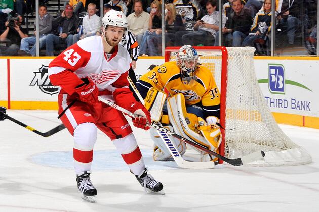 Darren Helm Is All Healed Up, Has Gruesome Scar to Match