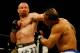 EAST RUTHERFORD, NJ - APRIL 04: Vladimir Matyushenko in the green and white trunks of Midwest Combat lands a left hook on Jamal Patterson of the Renzo Gracie Jiu-Jitsu in the International Fighting League match at the Izod Center on April 4, 2008 in East Rutherford, New Jersey. (Photo by Nick Laham/Getty Images)